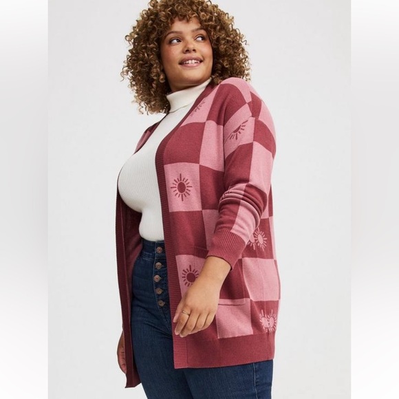 Torrid Pink Drop Cardigan - Picture 4 of 7